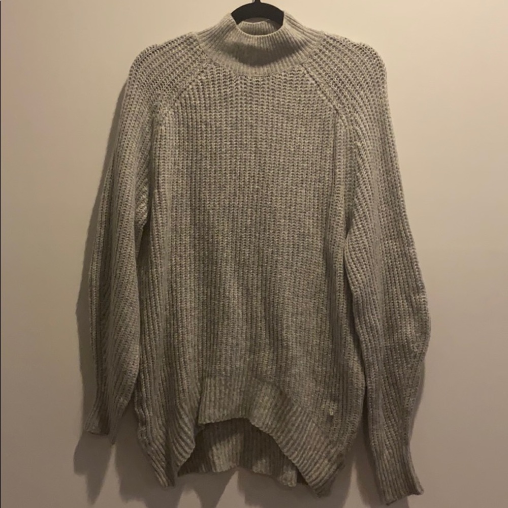 Oversized Turtleneck Sweater Dress
